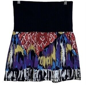 Colorful Abstract Mini Skirt